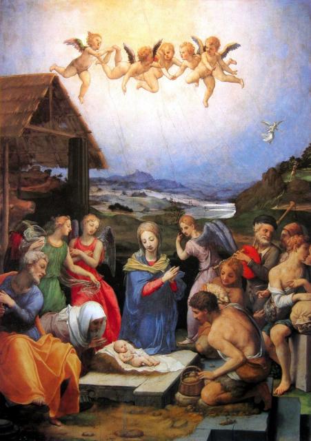 Bronzino: Pásztorok imádása Bp 1535-40 
